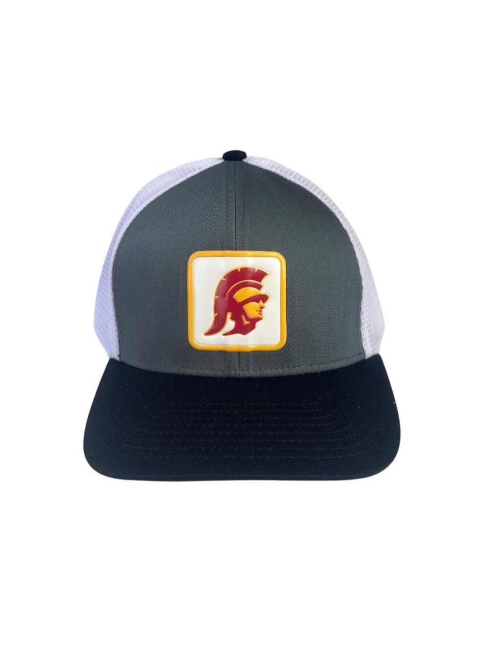 Pacific Headwear USC Trojans Trucker Hat L/XL Gray White New Mesh Panel Adjustab